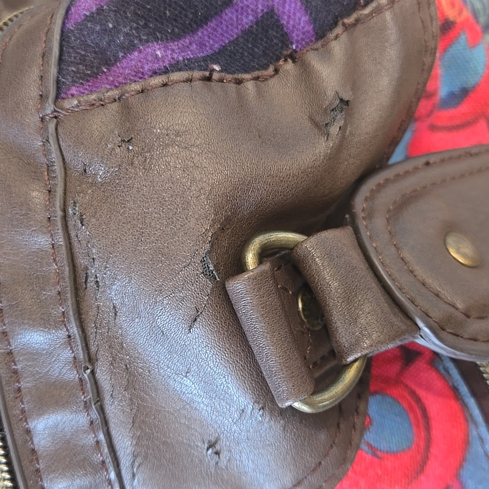 Desigual Canvas, Patchwork, Shoulder Bag - image 8